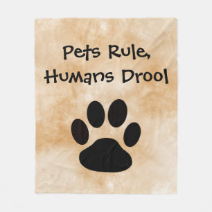 Pets Rule Fleece Blanket