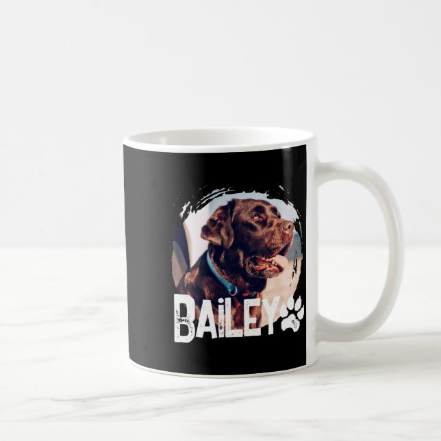 Pets Simple Modern Cool Nge Name And Photo  Coffee Mug (Right)
