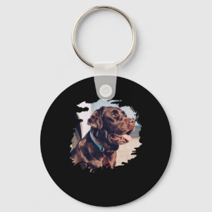 Pets Simple Modern Cool Tygraphy Name And Photo T Keychain