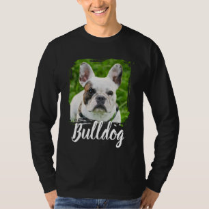 Pet's Simple Modern Cool Typography Name and Photo T-Shirt