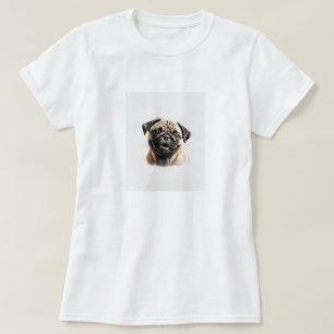 Pet's Simple Modern Cool Typography Name and Photo T-Shirt
