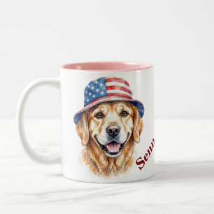 Pet's Simple Modern Cool Typography Name Coffee Mu Two-Tone Coffee Mug