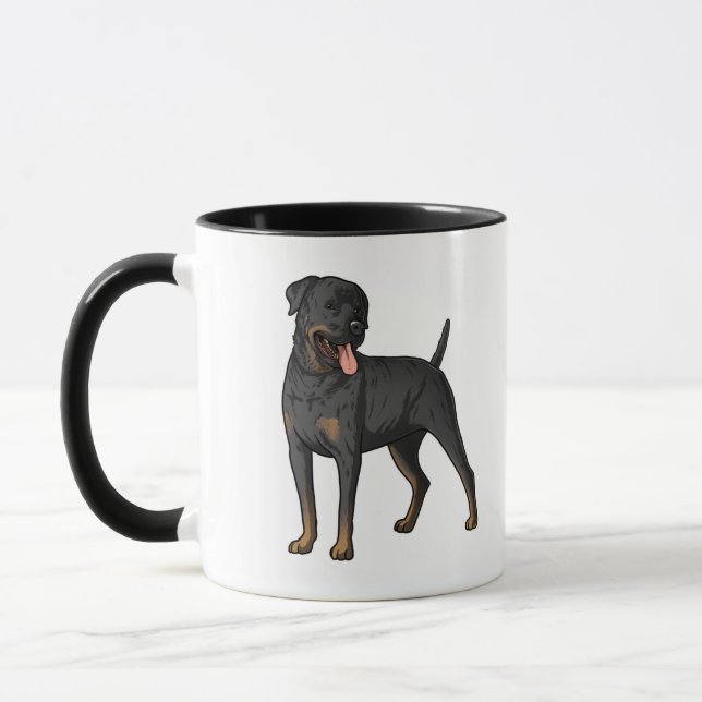 Pet's Simple Modern Cool Typography Photo Mug (Left)