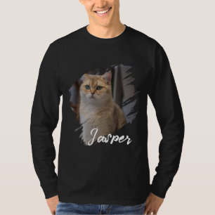 Pet's Simple Modern custom Name and photo  T-Shirt