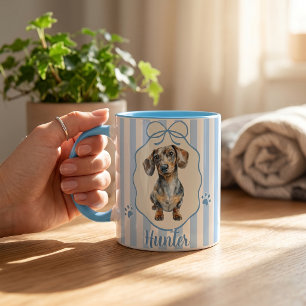 Pet's Simple Modern Name and Photo Mug