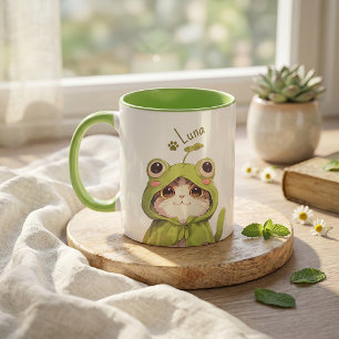 Pet's Simple Modern Name and Photo Mug