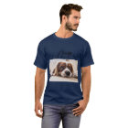 Pet's Simple Modern Name and Photo T-Shirt