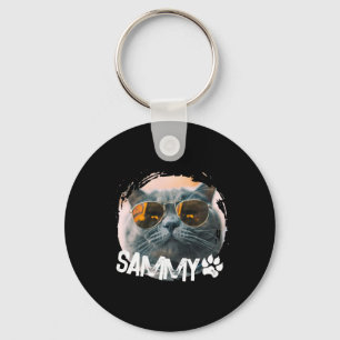 Pets Simple Modern Nge Cool Name And Photo  Keychain