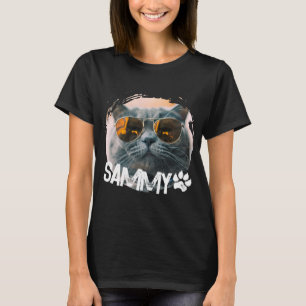 Pets Simple Modern Nge Cool Name And Photo T-Shirt