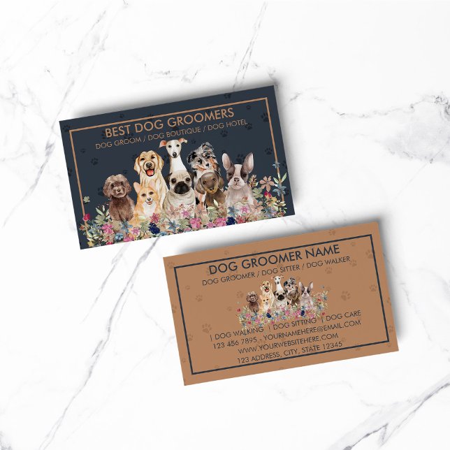 PetSitter dog veterinary Business Card (pet animal dog cat veterinary farm)