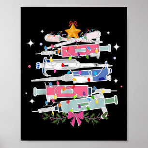 Pette Laboratory Christmas Tree Lights Med Laborat Poster