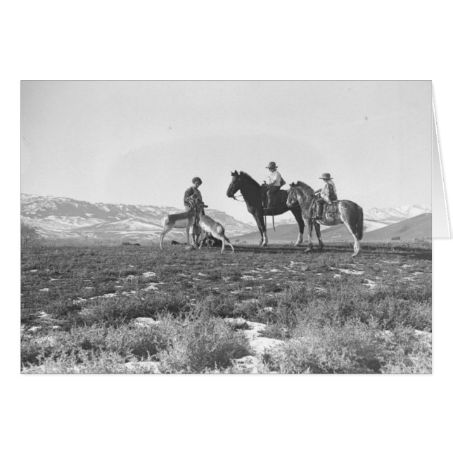 Petting Antelopes (Front Horizontal)