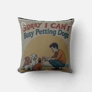Petting Paradise Throw Pillow