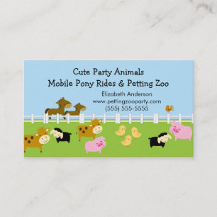 Petting Zoo Business Card