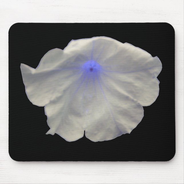 Petunia Blue Glow Mousepad (Front)