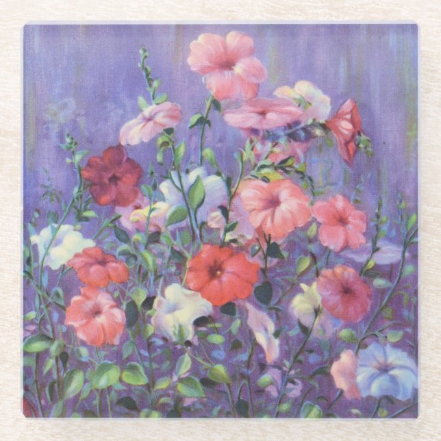Petunia by Cargill, 1937 Glass Coaster (Front)