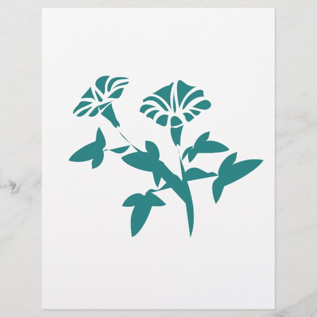 Petunia Flower Stylized (Front)