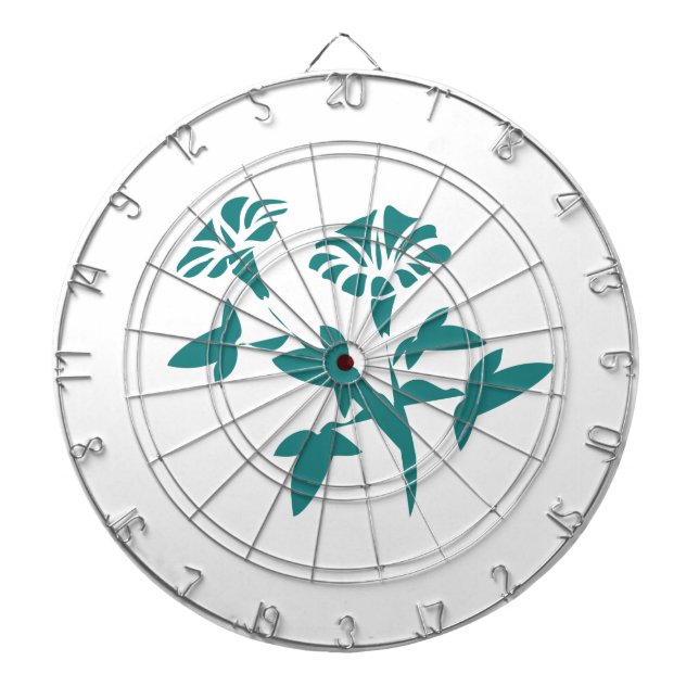 Petunia Flower Stylized Dartboard (Front)