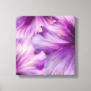 Petunia golden flow abstract canvas print