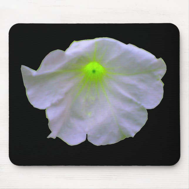 Petunia Green Glow Mousepad (Front)