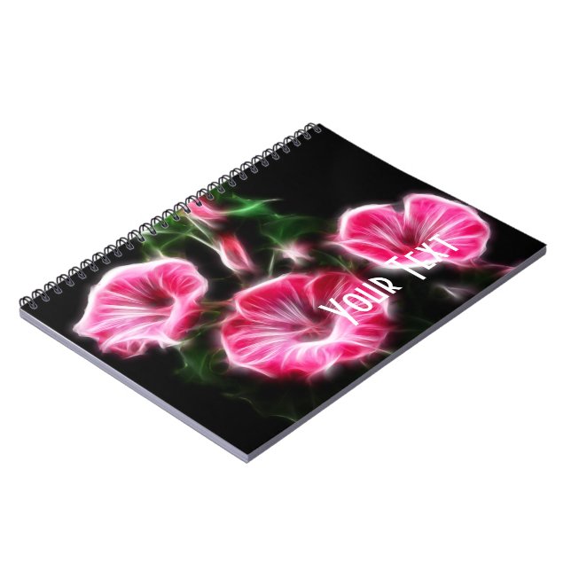 Pétunia rose Carnet floral surréaliste (Côté gauche)