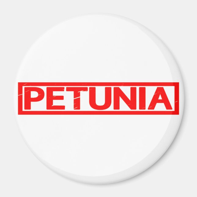 Petunia Stamp Magnet (Front)