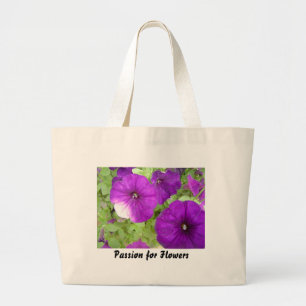 Petunia - totebag large tote bag