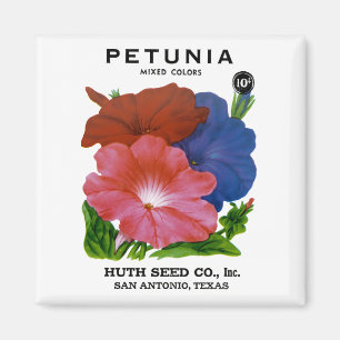 Petunia Vintage Seed Packet Magnet