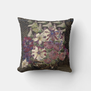 Petunias by Charles Mackintosh Throw Pillow