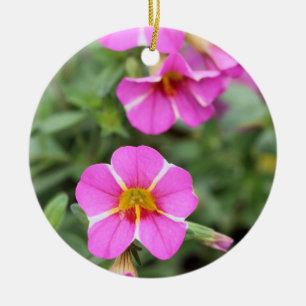 Petunias Ceramic Ornament