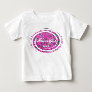 Petunias Flower Girl 2010 Wedding Party T-shirts -