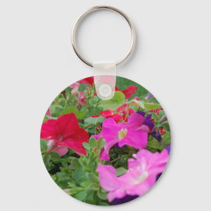 Petunias Keychain