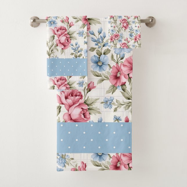 Petunias roses et Sky Blue Daisies (En situation)