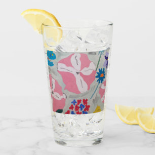 Petunias & Summer Flowers Glass