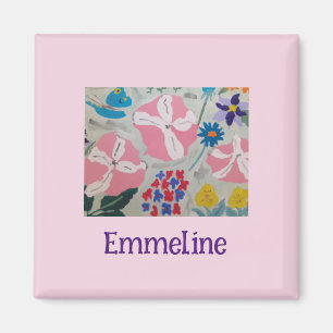 Petunias & Summer Flowers Personalised Magnet