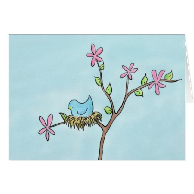 Peu de carte de birdie (Devant Horizontal)