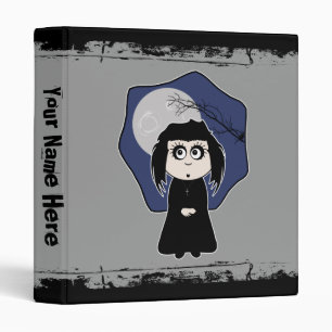 Peu de classeur de fille de Goth (personnalisable)
