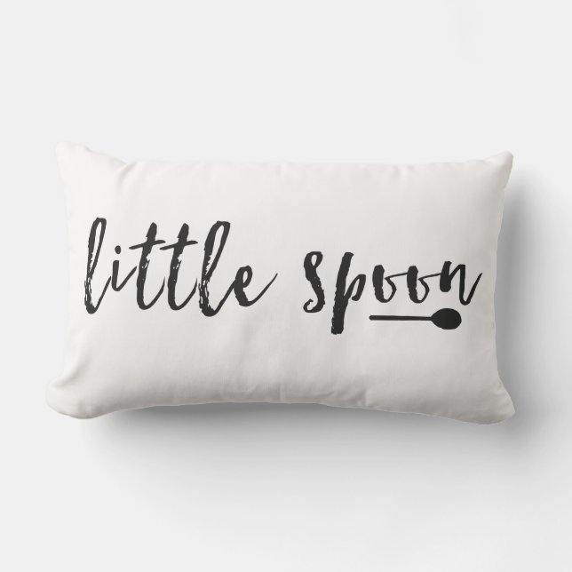 Peu de coussin de typographie de cuillère (Recto)