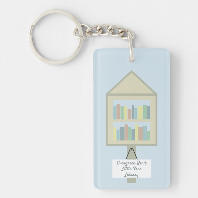 Peu de porte - clé personnalisé de bibliothèque (Devant)
