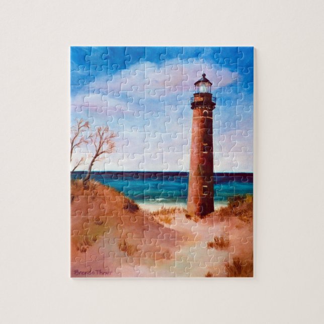 Peu de puzzle de phare de point de sable (Vertical)
