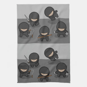 Peu de serviettes de cuisine de Ninjas