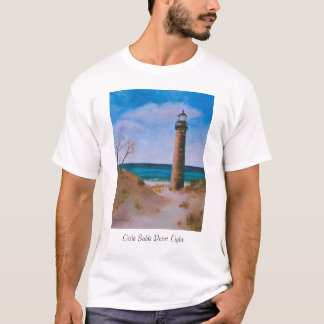 Peu de T-shirt de phare de point de sable
