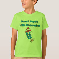 Peu de T-shirts de pétard de Nana et du papa