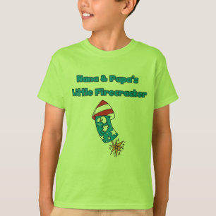Peu de T-shirts de pétard de Nana et du papa