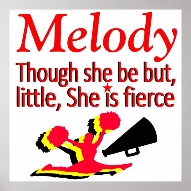 PEU MAIS FIERCE PERSONNALISÉ CHEERLEADING POSTER (Devant)