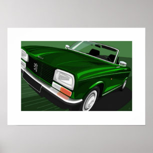 Peugeot 304 Convertible Poster