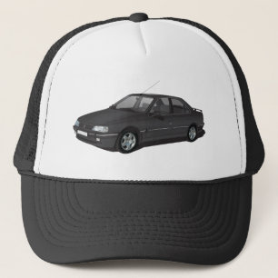 Peugeot 405 black trucker hat