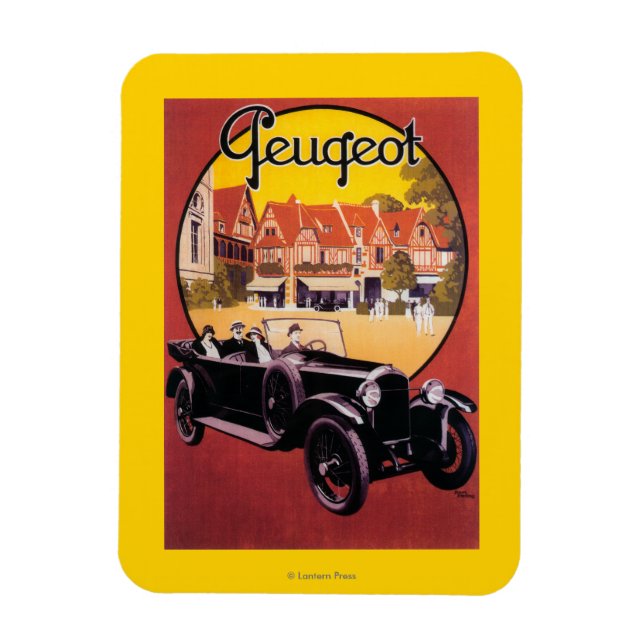 Peugeot Automobile Promotional Poster Magnet (Vertical)