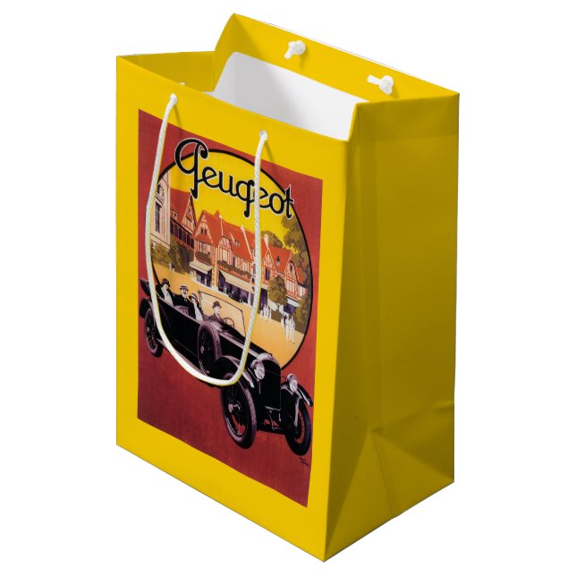 Peugeot Automobile Promotional Poster Medium Gift Bag (Front Angled)