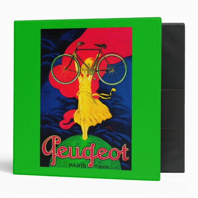 Peugeot Bicycle Vintage PosterEurope Binder (Front/Inside)